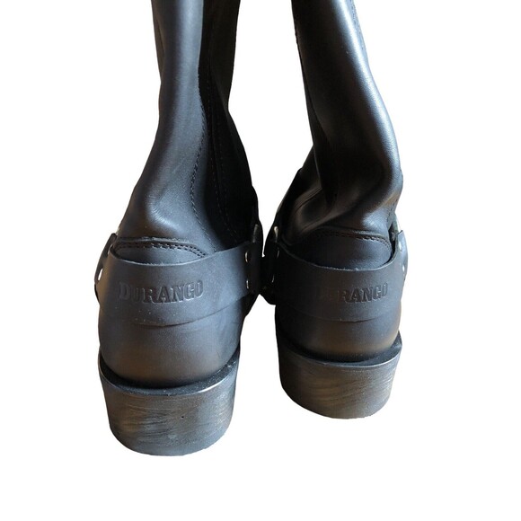 Durango Men's Harness Motorcycle Leather Black Pull On Boots NWT DB510 US 12EE - Picture 4 of 10